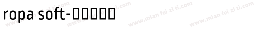 ropa soft字体转换